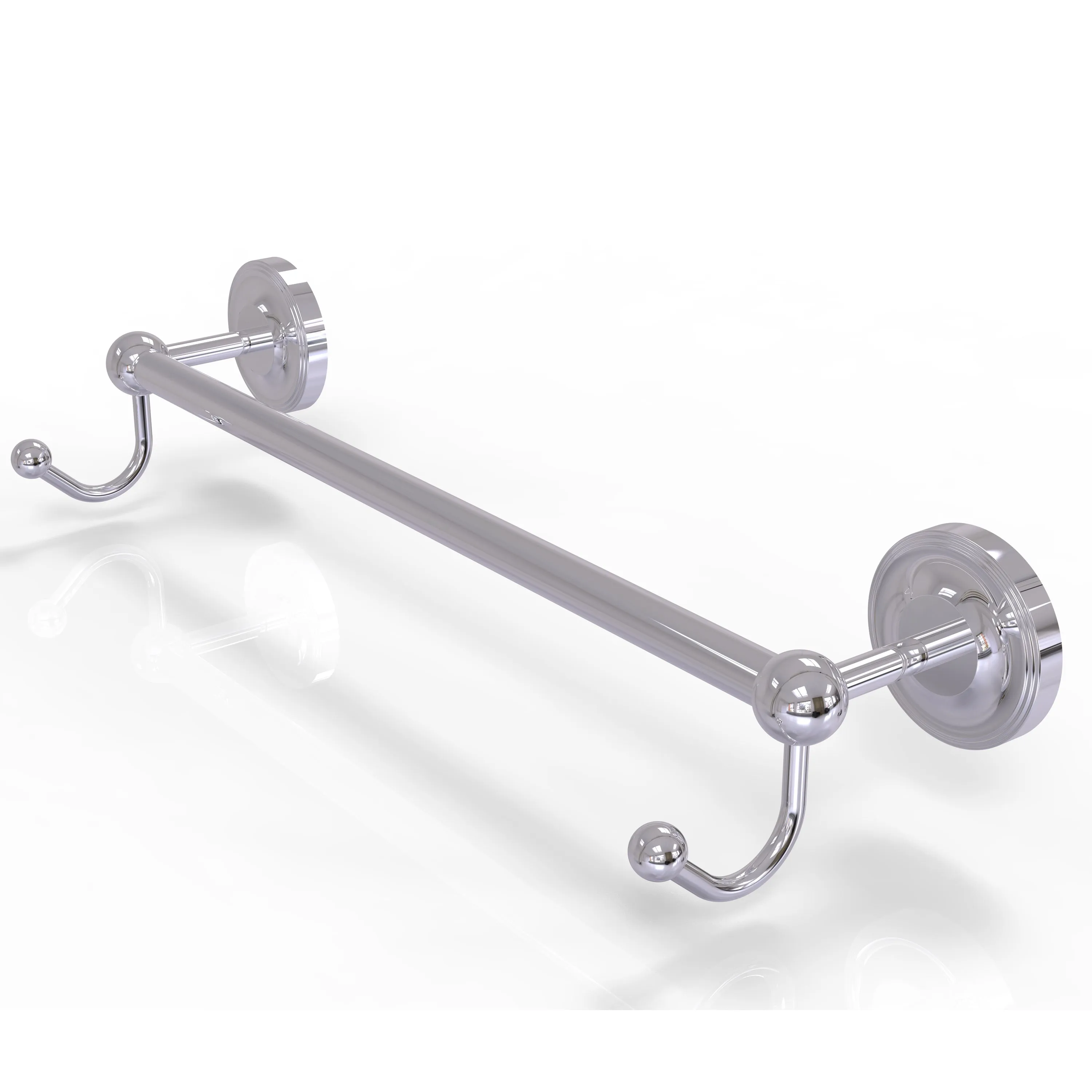 Allied Brass Prestige Regal Collection 30" Towel Bar with Integrated Hooks PR-41-30-HK-ABR