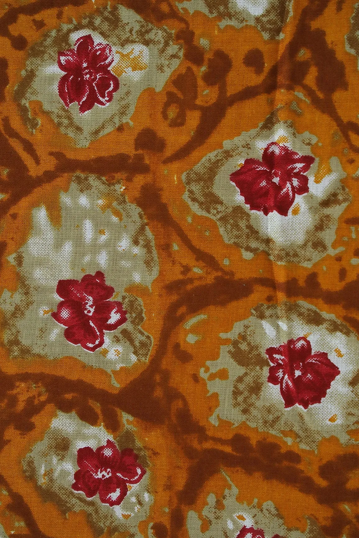Multi Colour Floral Digital Print on Rayon Fabric